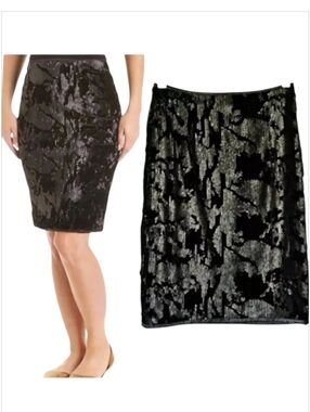 Romeo & Juliet Couture Black Vevlvet Mini Skirt Sz 10